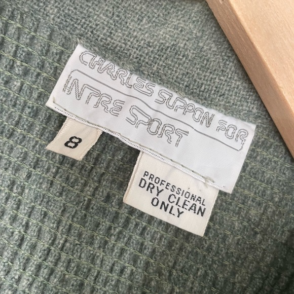 Vintage green wool swing jacket - Picture 3 of 9